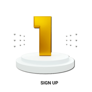 numbers (5) First step - Sign up